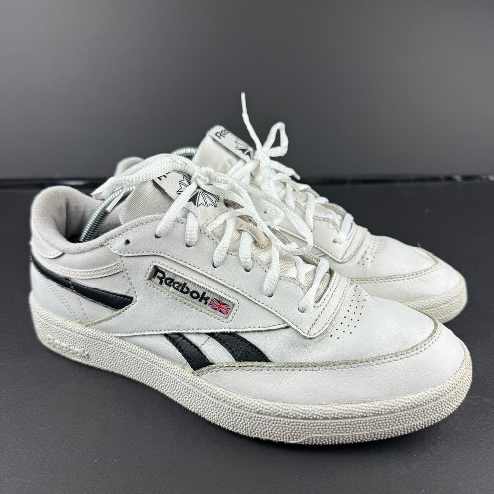 Reebok Club C Revenge Shoes Sneakers White Black Men’s Size 10.5